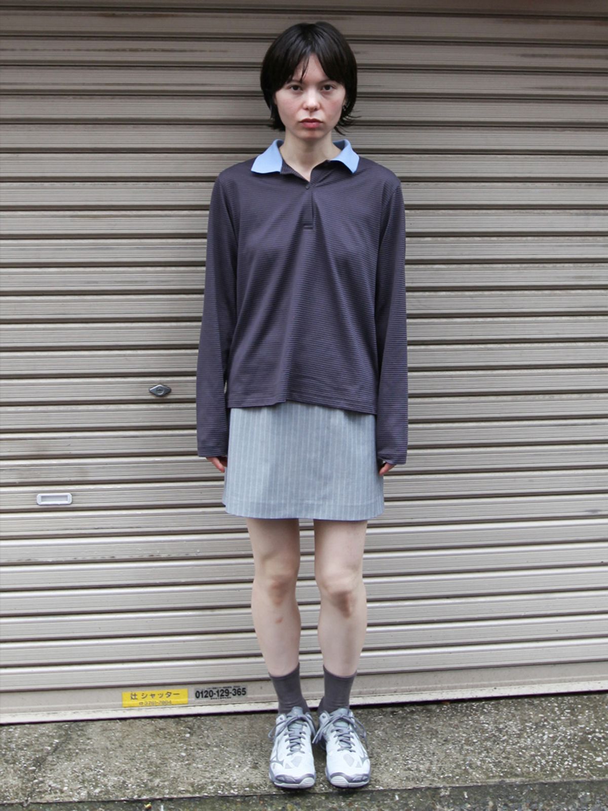 누아누(NUUANU) Kinan Polo Shirt_Grey Blue