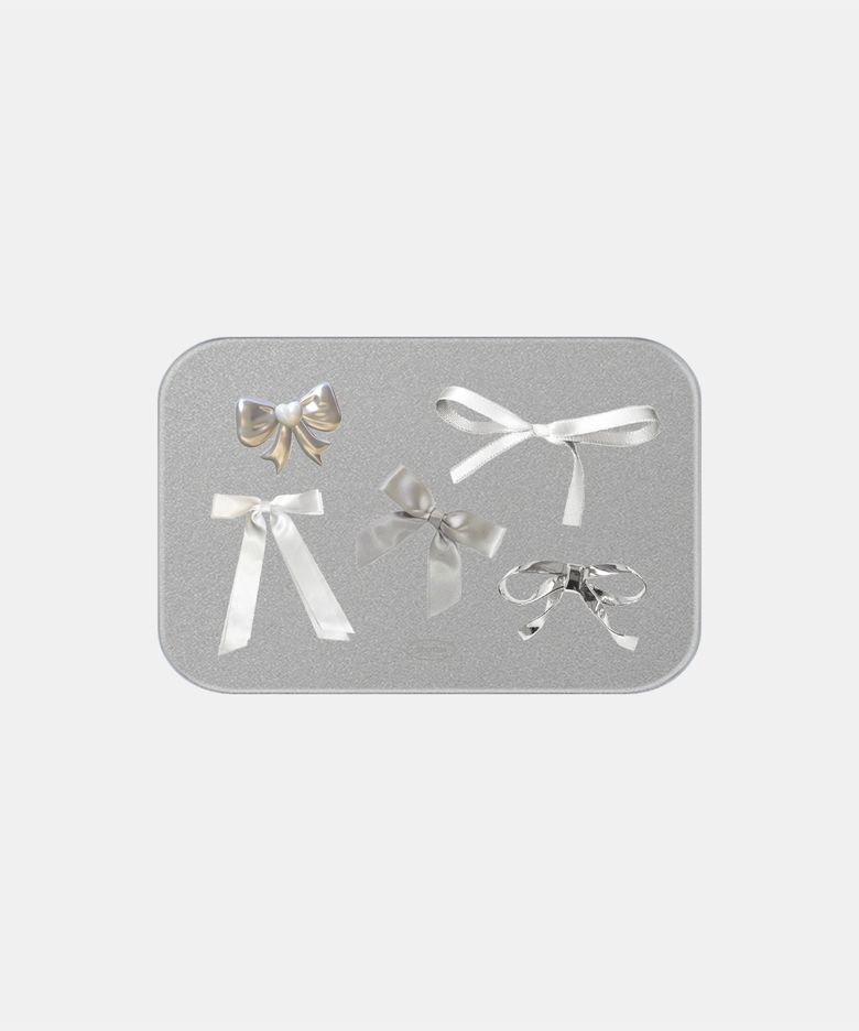 Silver Ribbon Tin case
