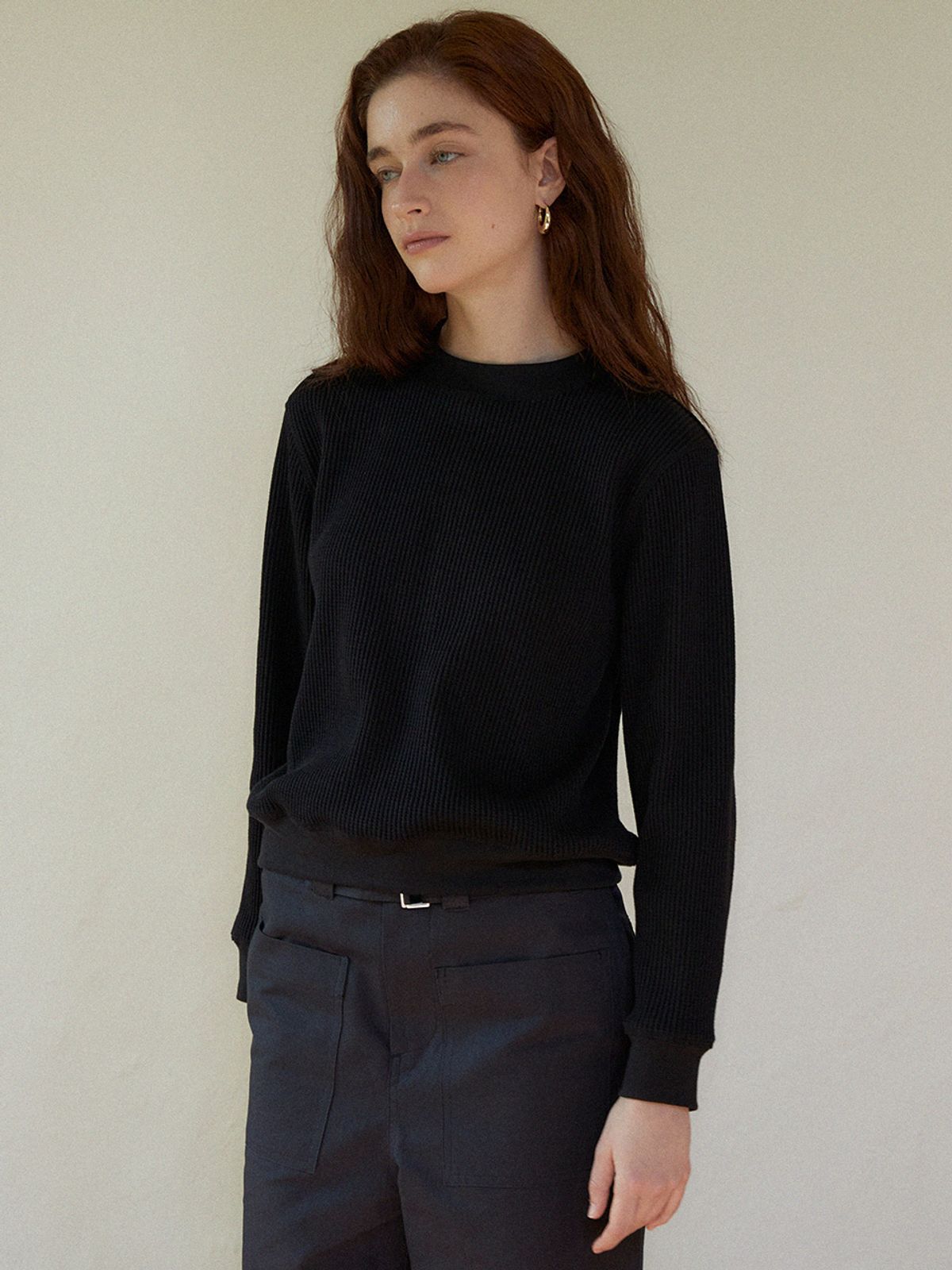 라르고(LARGO) Waffle top (black)