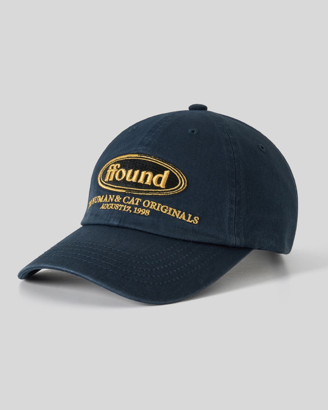 MUSINSA | HUMAN N CAT Pound Washed Vintage Ball Cap [Navy]
