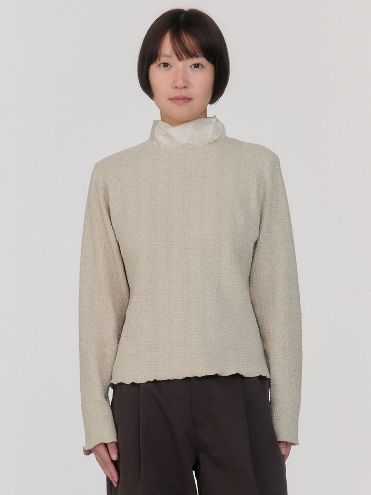 시엔느(SIENNE) Lily Organza Top (Beige)