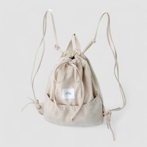 데일리 스트링 백팩  _ [라이트베이지]