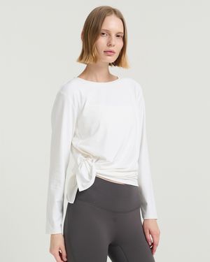 뉴 사이드 슬릿 롱 슬리브(FMST5014F)_퓨어화이트