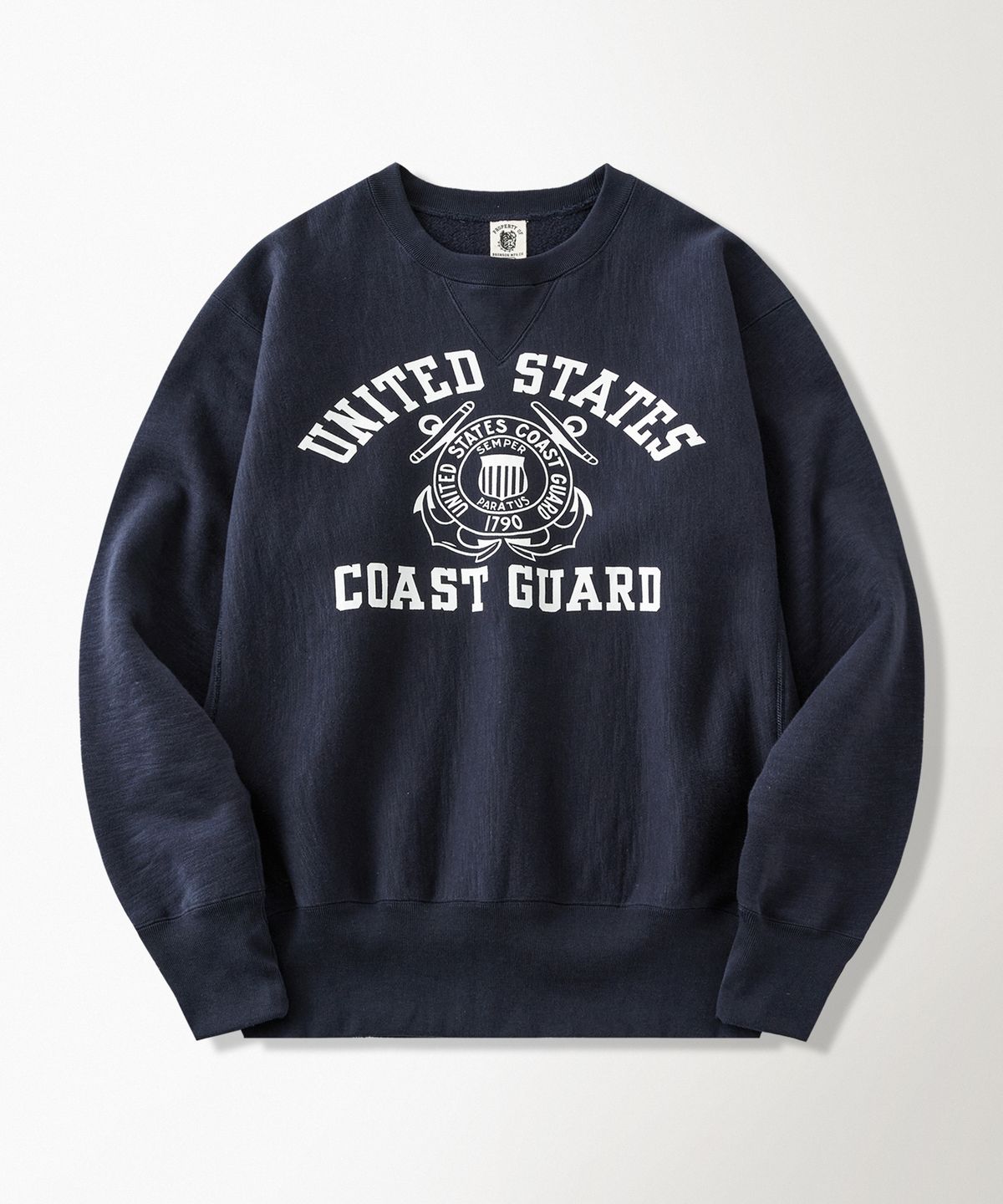 브론슨(BRONSON) 21 oz USCG Reverse Weave Sweatshirt Navy
