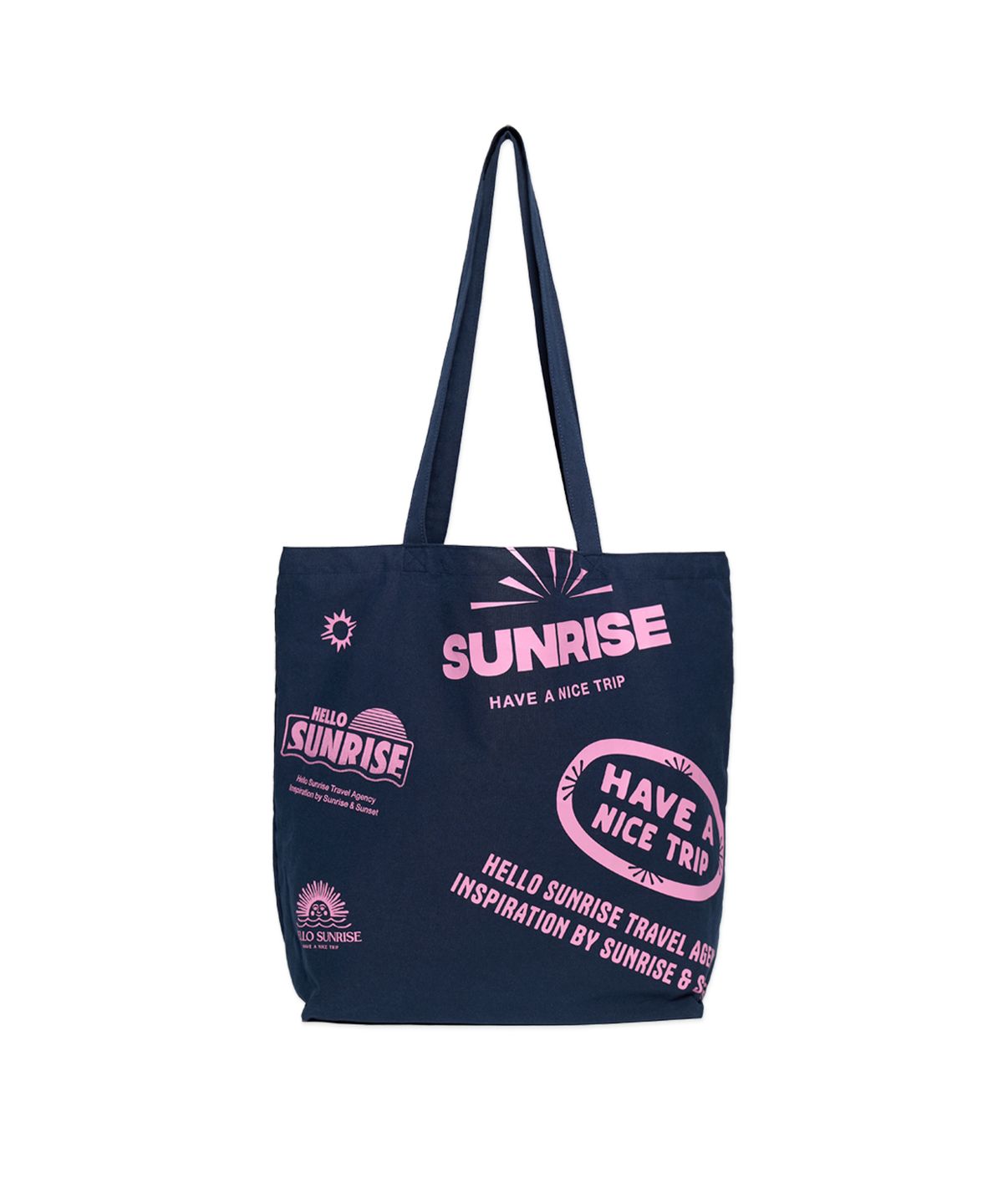 헬로 선라이즈(HELLO SUNRISE) HS Graphic Cotton Bag_Navy