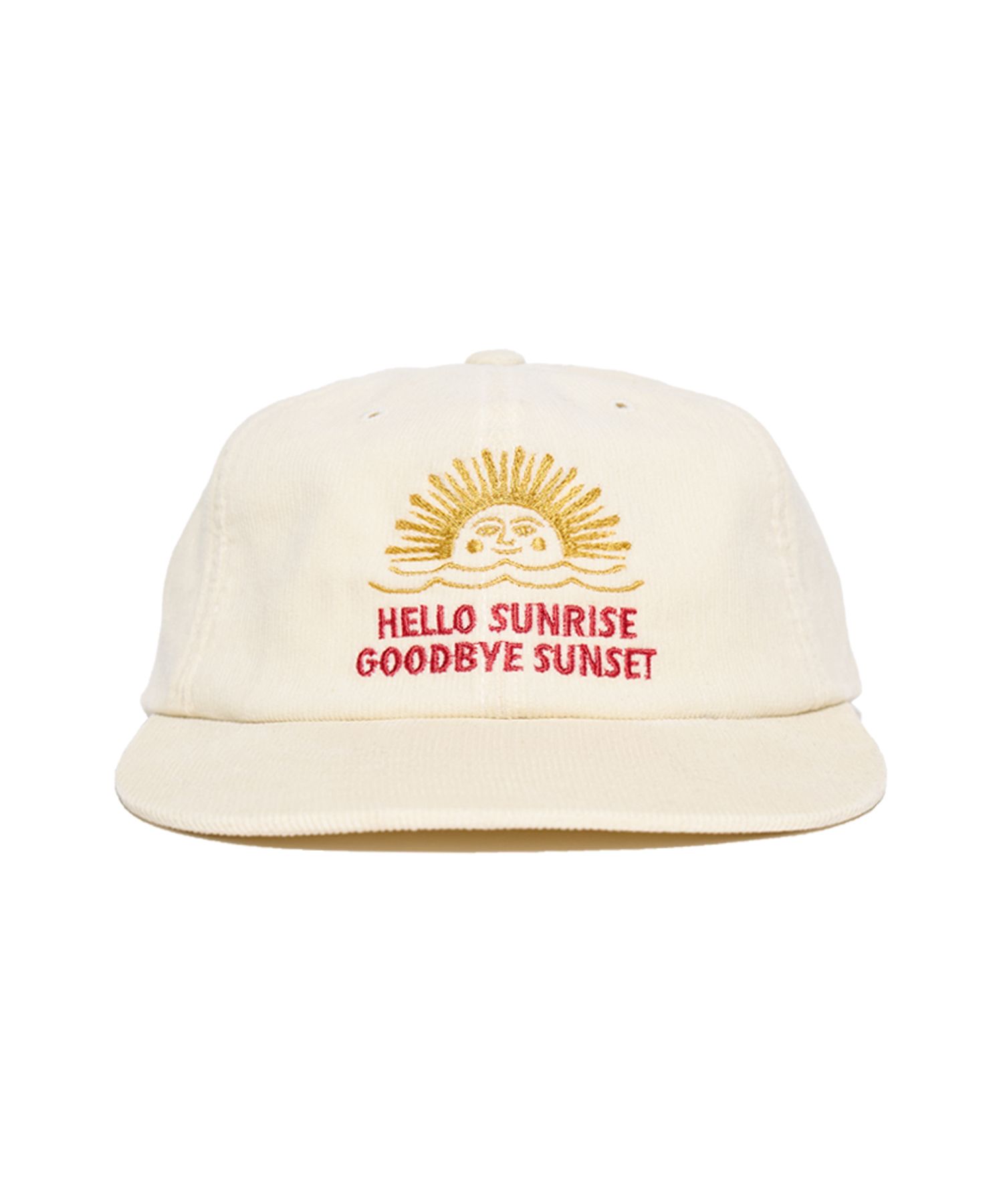 【Hello Sunrise】Corduroy 90s Logo 6Panel Cap〜キャップ Hello Sunrise】Corduroy 90s Logo 6Panel Cap〜キャップ (Hello