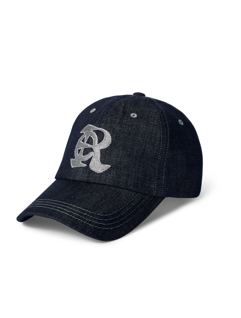 LE AREVEY Re SYMBOL BALLCAP DEEP BLUE DENIM