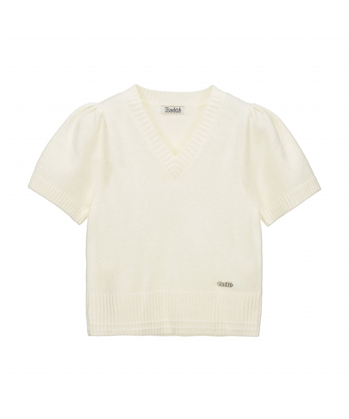 리에떼(REETE) v-neck puff half knit- U1C32KPO060