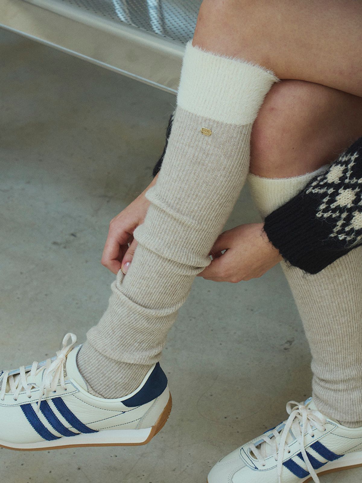 메르헨(MERCHEN) Angora leg wammer_3color