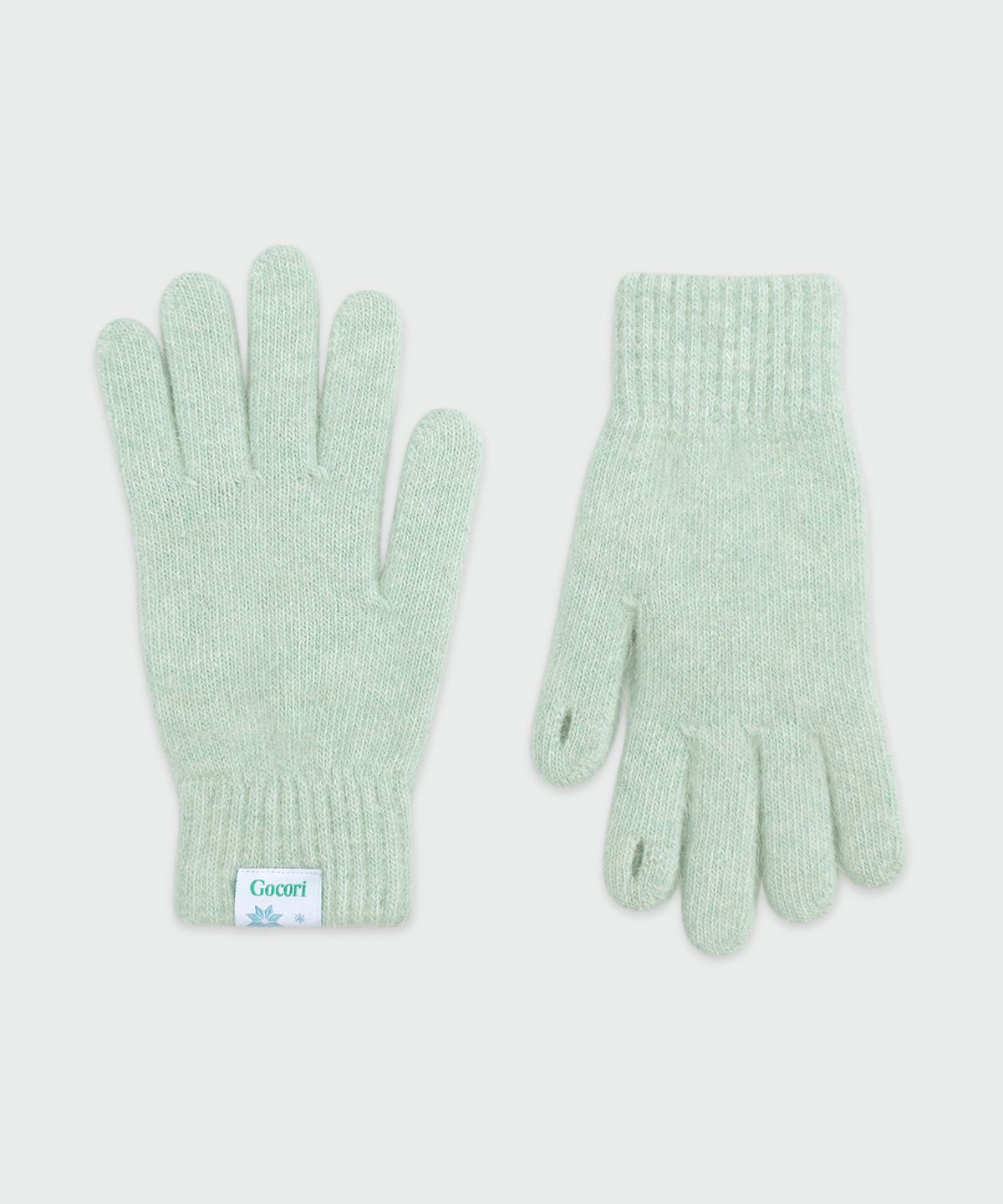 고코리(GOCORI) Snowflake Short Knit Gloves - 5colors 핑거홀 장갑