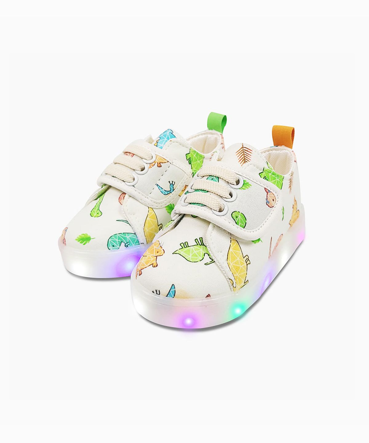 베이비솔(BABYSOLE) 큐티사우르스LED운동화