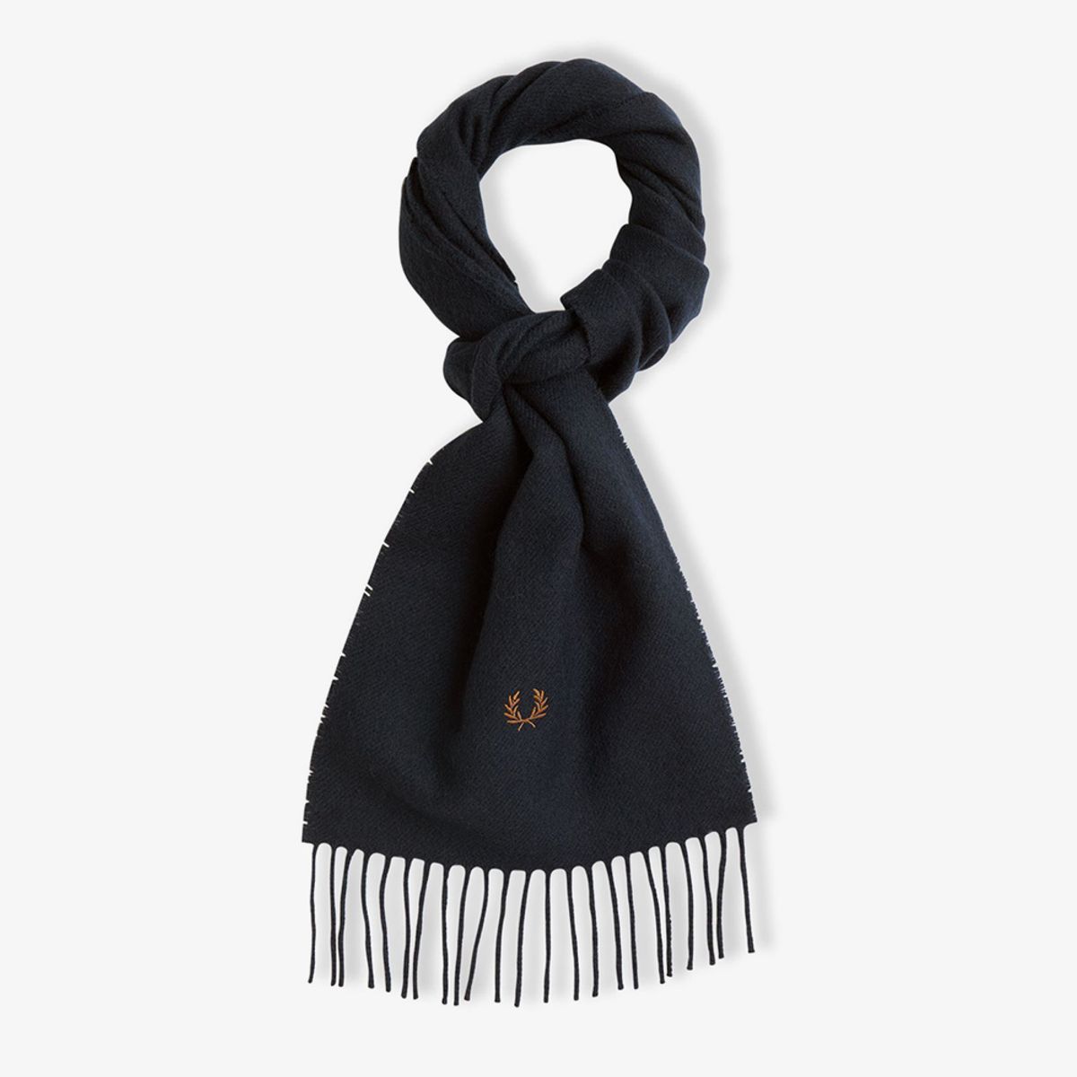 프레드페리(FRED PERRY) 램스울 스카프 - 네이비 CFPU2434126-248