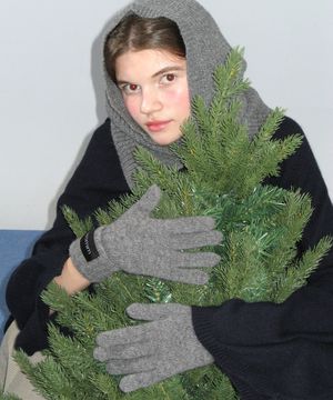 finger hole cashmere gloves (5colors)