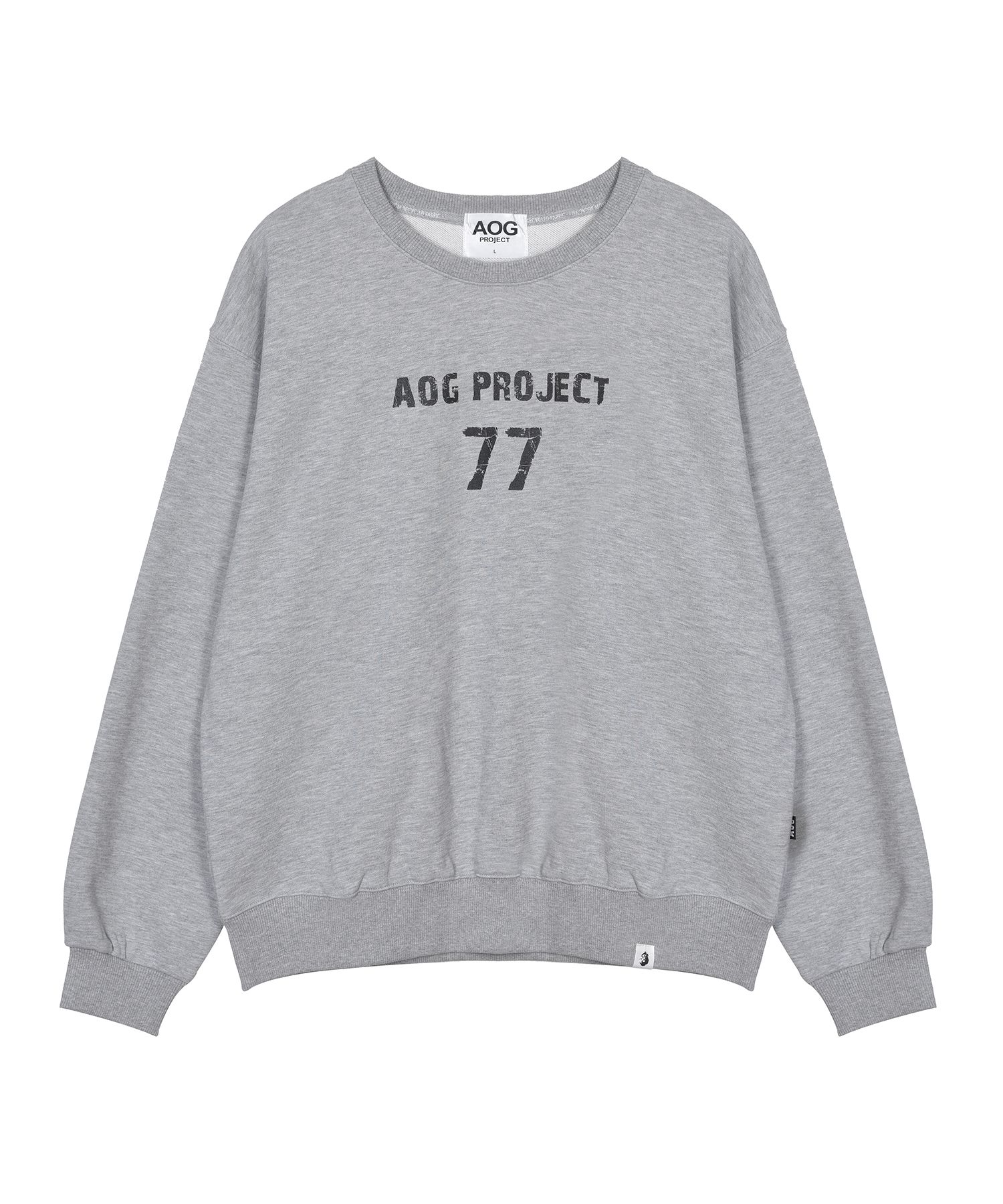 MUSINSA | AOG PROJECT Vintage 77 Logo Overfit Heavy Sweat (M