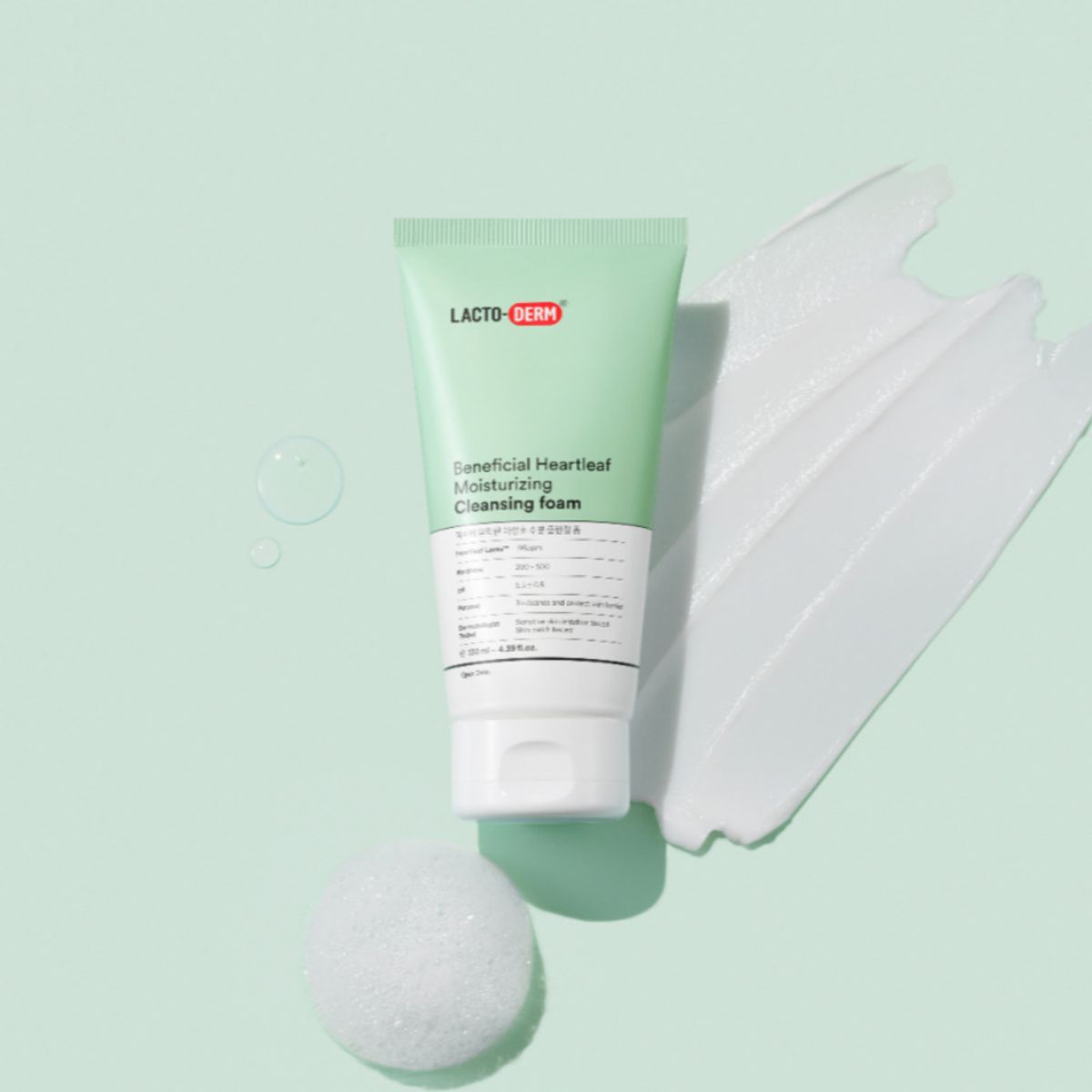 락토덤(LACTODERM) 어성초 수분 클렌징 폼 130ml