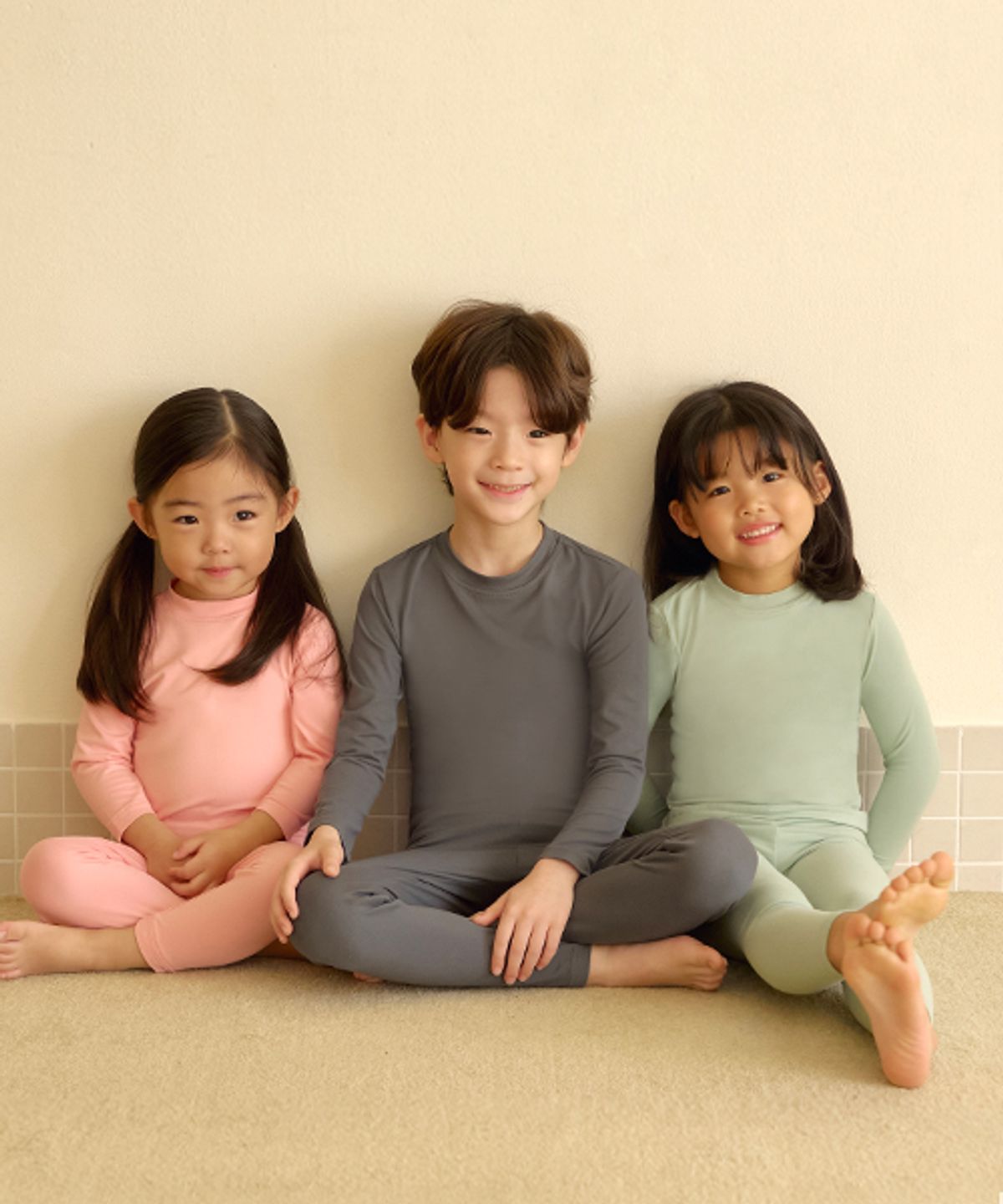 마른파이브(MARN5) 히트터치 키즈 보온 발열내의 상하세트_6colors
