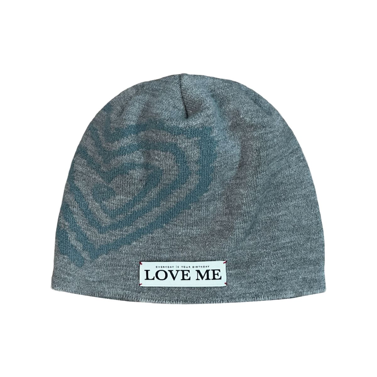 톰스벌스데이(TOM'S BIRTHDAY) Heart logo beanie Grey