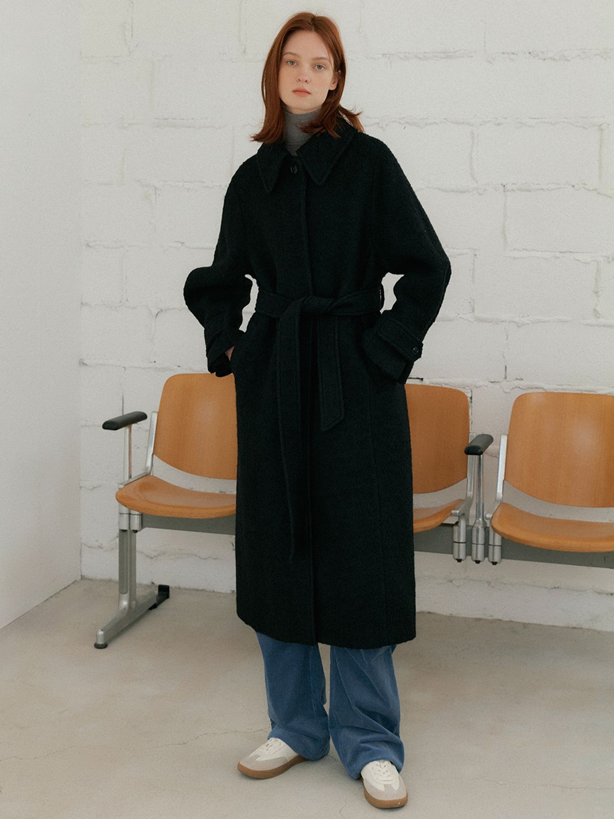 헌치(HUNCH) Boucle single coat