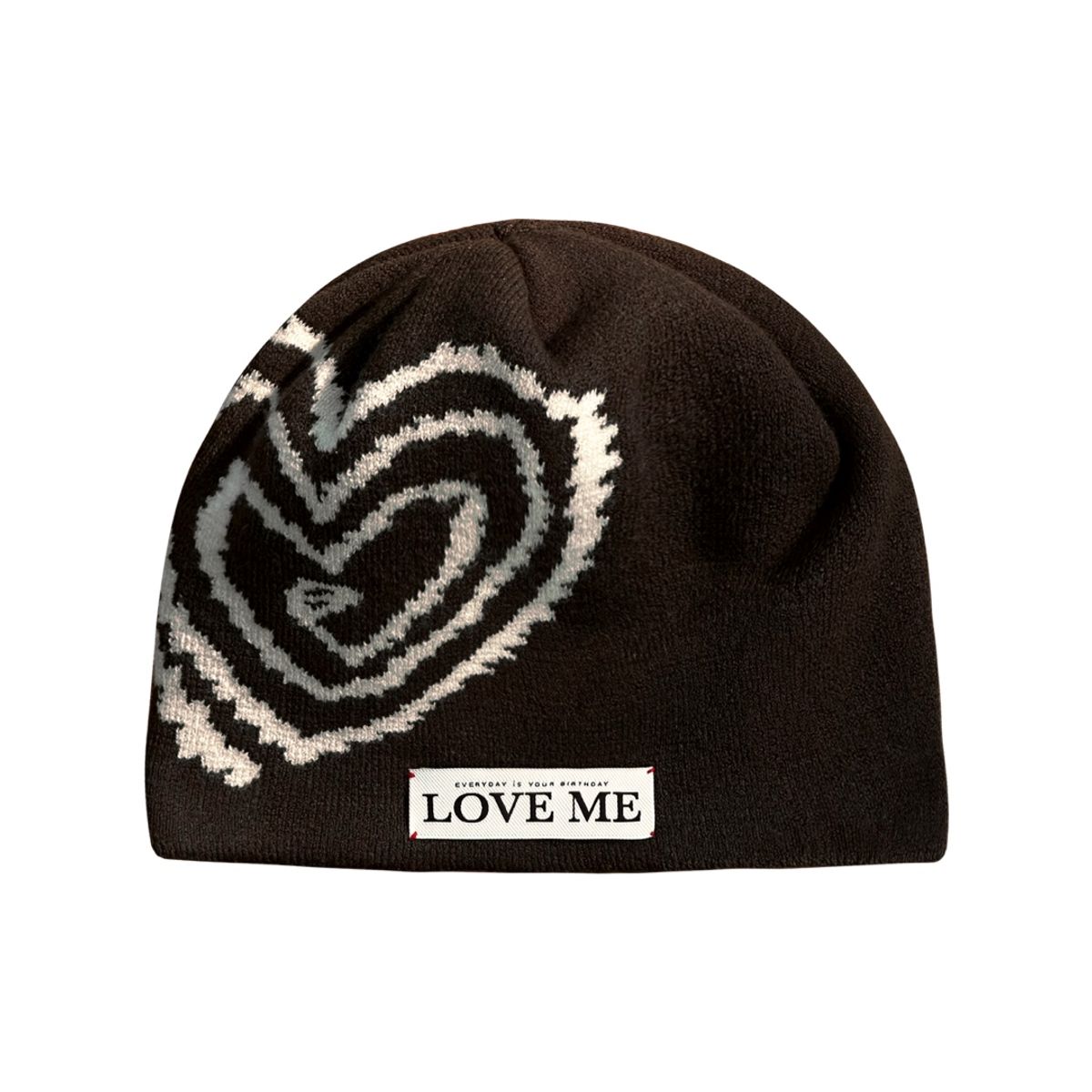 톰스벌스데이(TOM'S BIRTHDAY) Heart logo beanie Brown