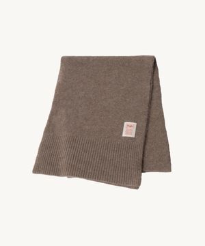 베이직 니트 머플러 코코아