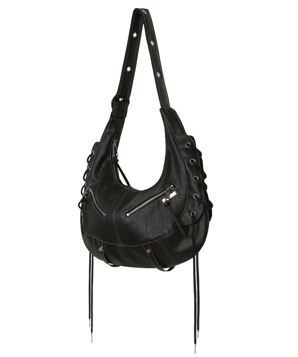 낫노잉(NOTKNOWING) Halfmoon Moto Cross Bag (LEATHER)
