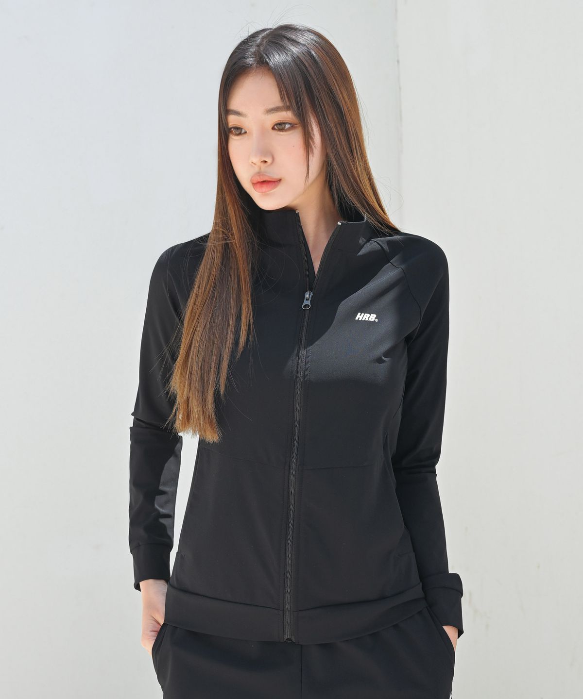 헤링본(HERRINGBONE) 에디션 여성 루즈핏 롱슬리브 래쉬가드 집업 (1color) / RF339W