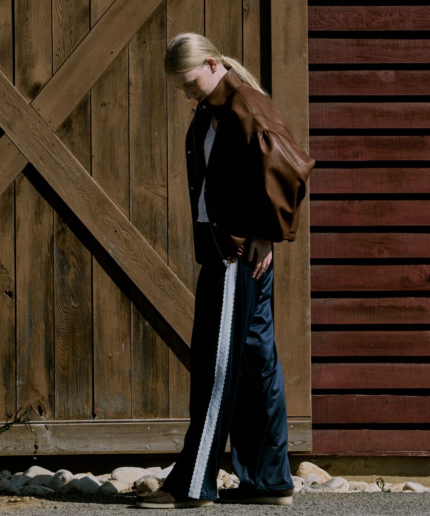 ★FRITUR★ Heat Lace Track Pants 2Color_F244PT01 Heat Lace Track Pants 2Color_F244PT01 | fritur - もごつ | もごつ
