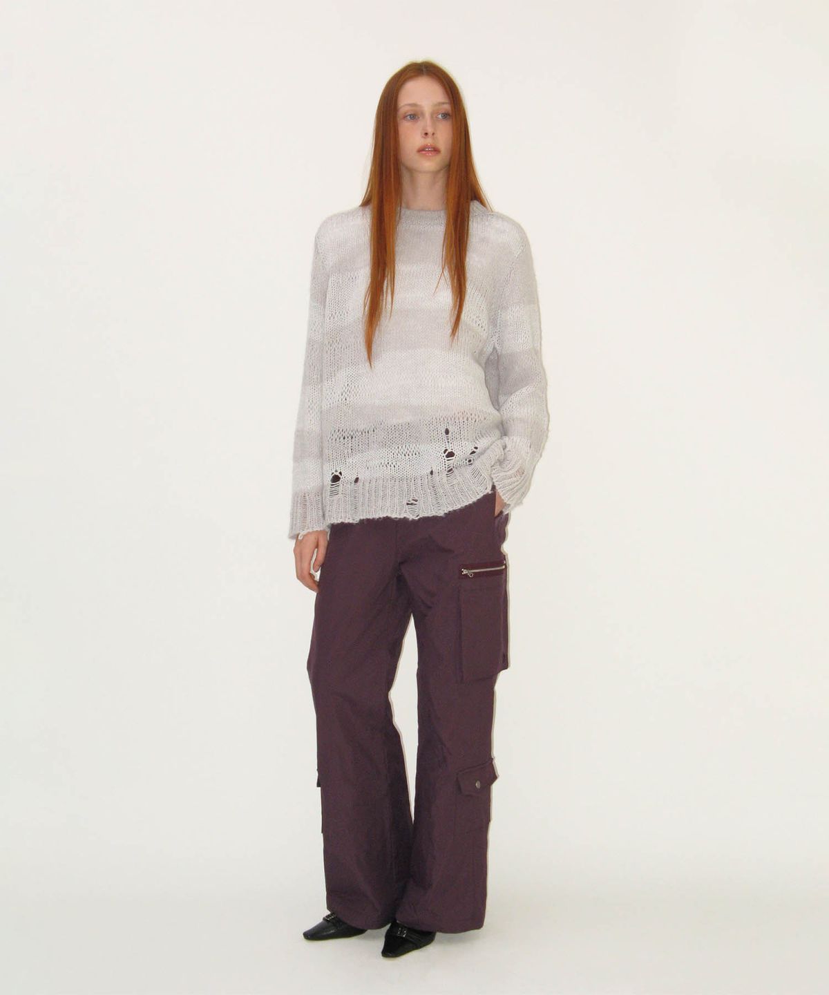 썬번프로젝트(SUNBURNPROJECT) Padded Cargo Pants, PURPLE