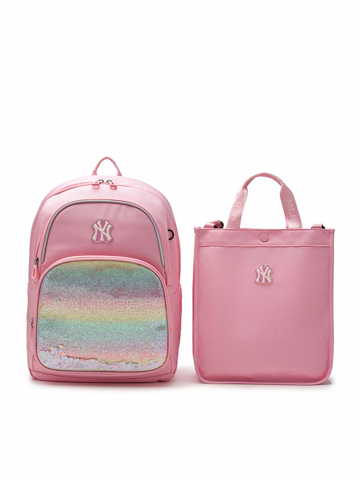 엠엘비 키즈(MLB KIDS) 샤이니 책가방 세트 NY (L.Pink)
