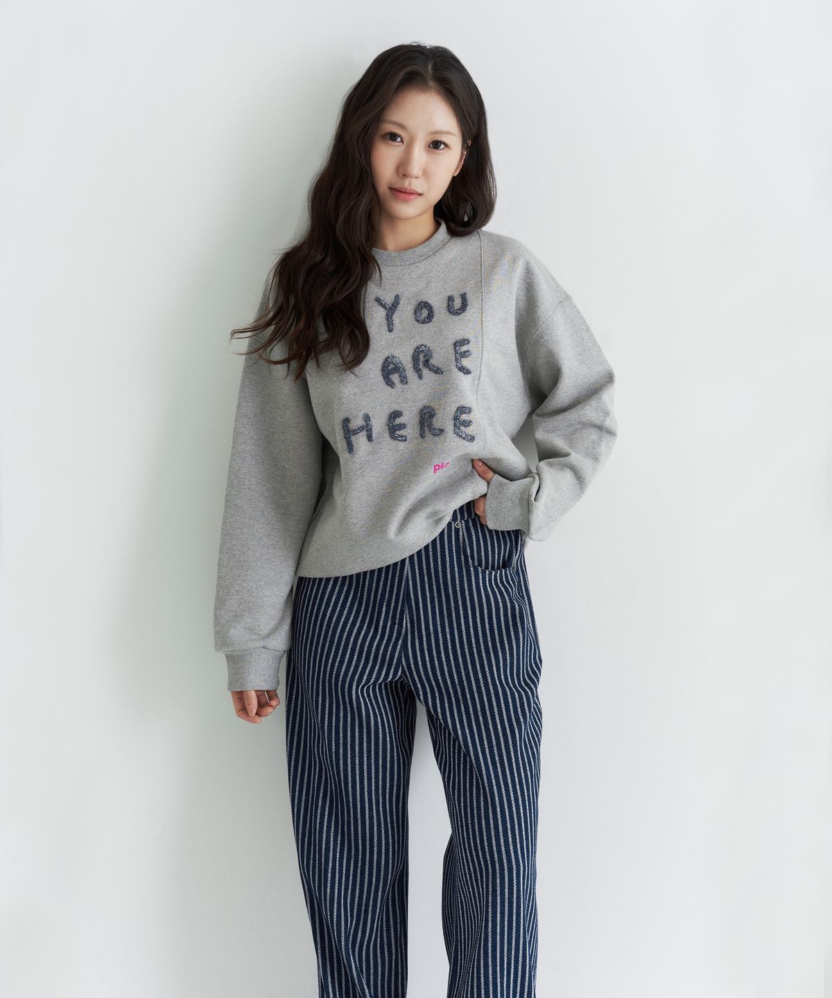 플레이오(PLAYO) YOU ARE 맨투맨 _ Grey