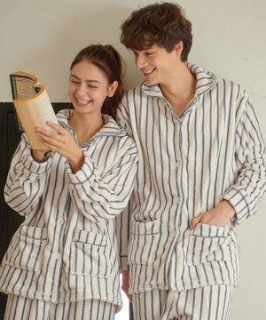 세린 나이트 수면 잠옷 세트_그레이