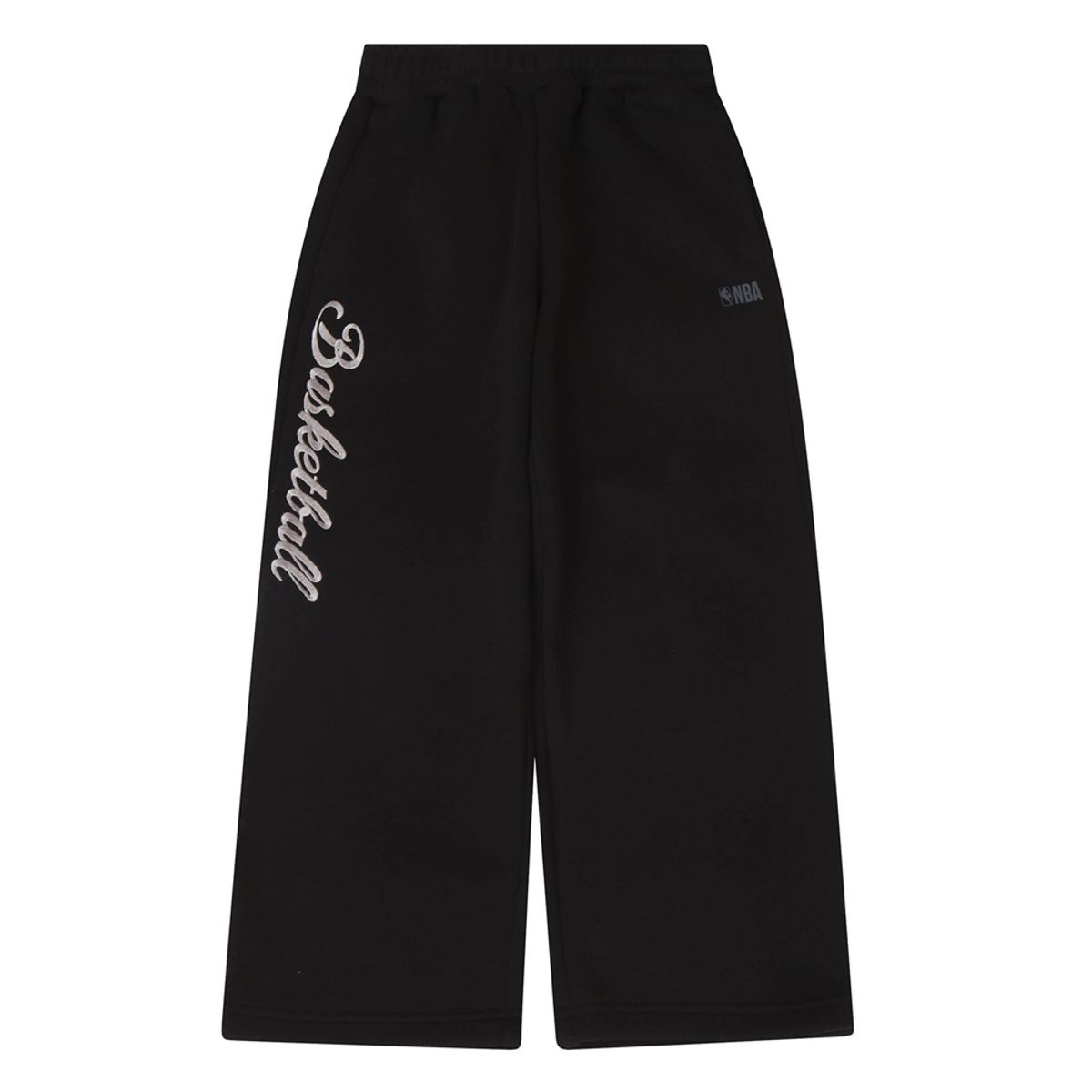 엔비에이 키즈(NBA KIDS) 레터링 와이드 팬츠(K244TP002P) 블랙