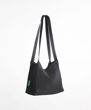 박시한 쇼퍼백 61 플리츠 주름 - black 쇼트 S