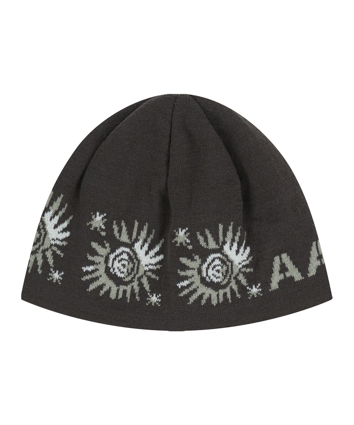 아캄(AAKAM) Small Sun Jacquard Beanie (Brown)