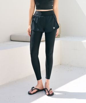 여성 2IN1 멀티 팬츠 워터 레깅스 쇼츠 (1color) / A172W