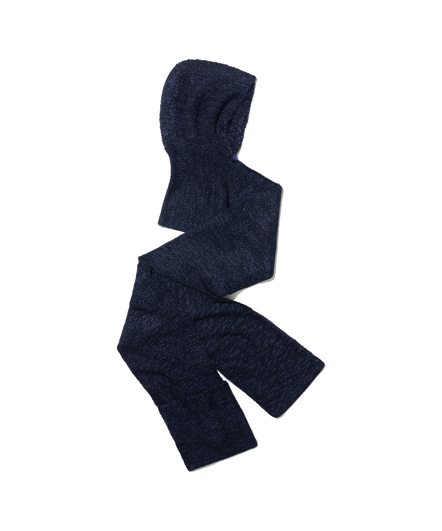 MUSINSA | PARTIMENTO WOMEN Hooded Pocket Knit Muffler_Navy