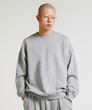 베이직 클로버 로고 스웨트셔츠(그레이)