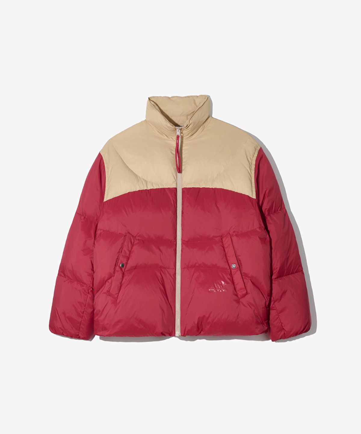 논타입(NONTYPE) CURVED DIVISION PUFFER DOWN (RED)