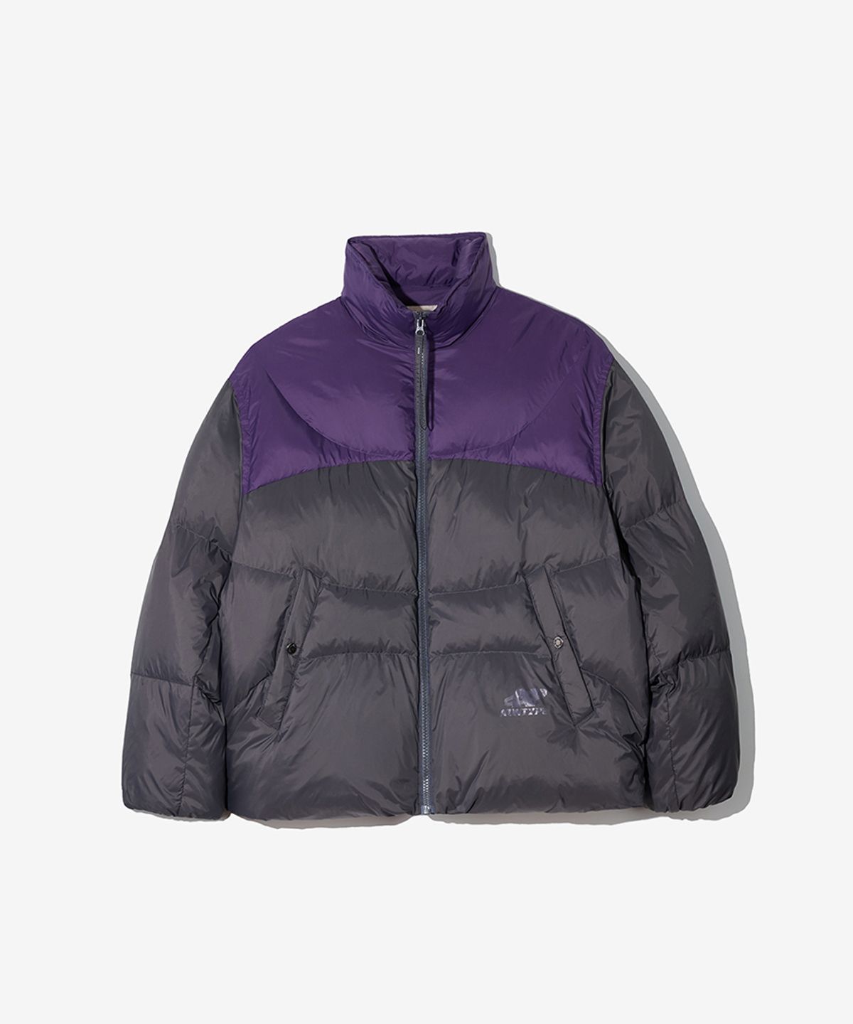 논타입(NONTYPE) CURVED DIVISION PUFFER DOWN (GREY)