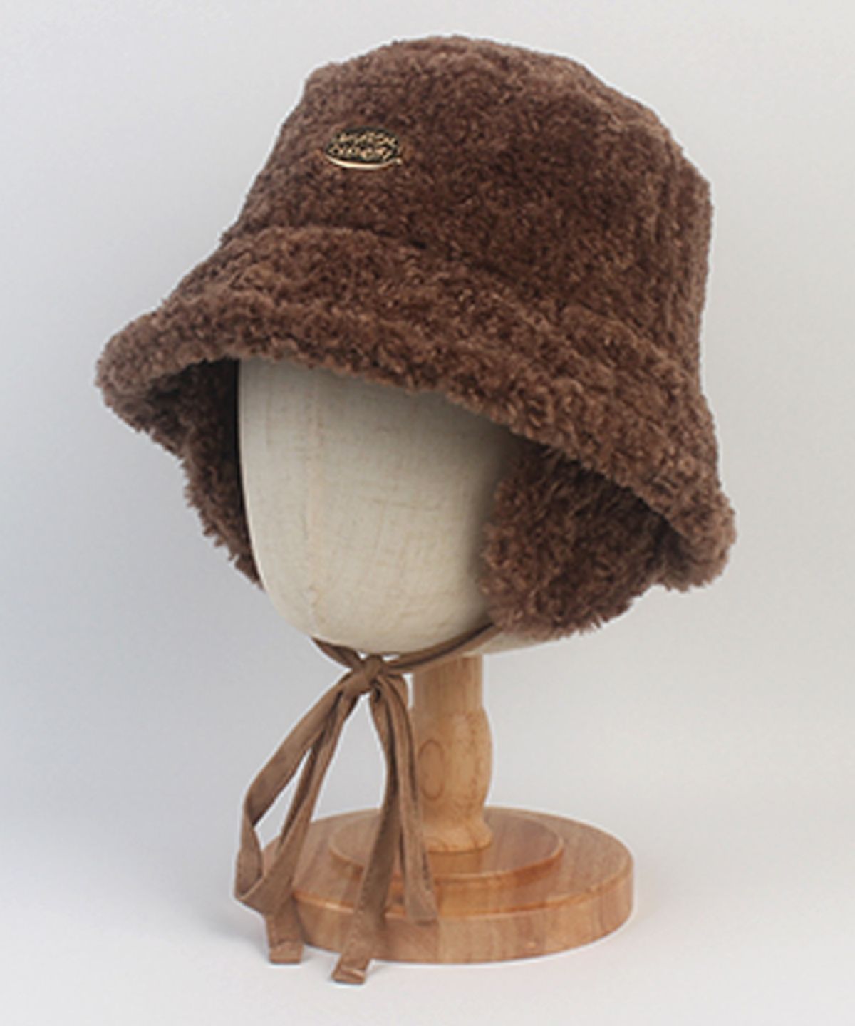 유니버셜 케미스트리(UNIVERSAL CHEMISTRY) Baby Fur Brown Earflap Bucket Hat 귀달이모자