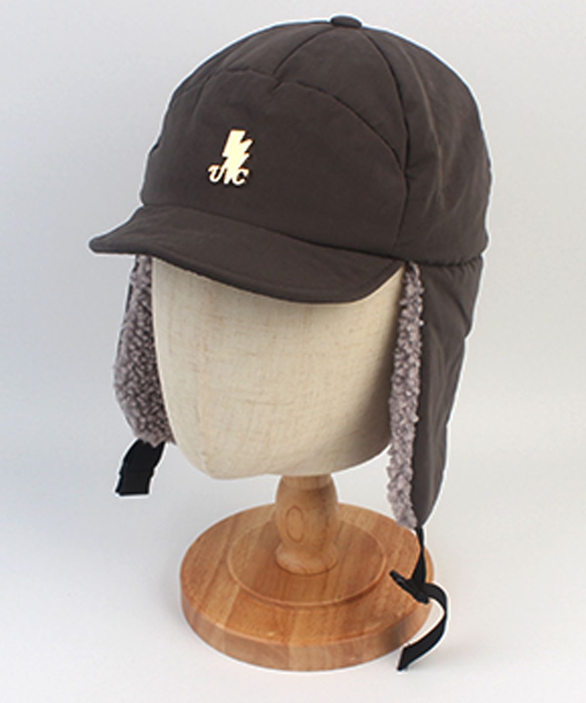 유니버셜 케미스트리(UNIVERSAL CHEMISTRY) Wire Poly Gray Earflap Cap 귀달이모자