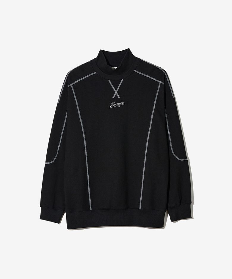 TURTLE STITCH SWEATSHIRTS (BLACK)