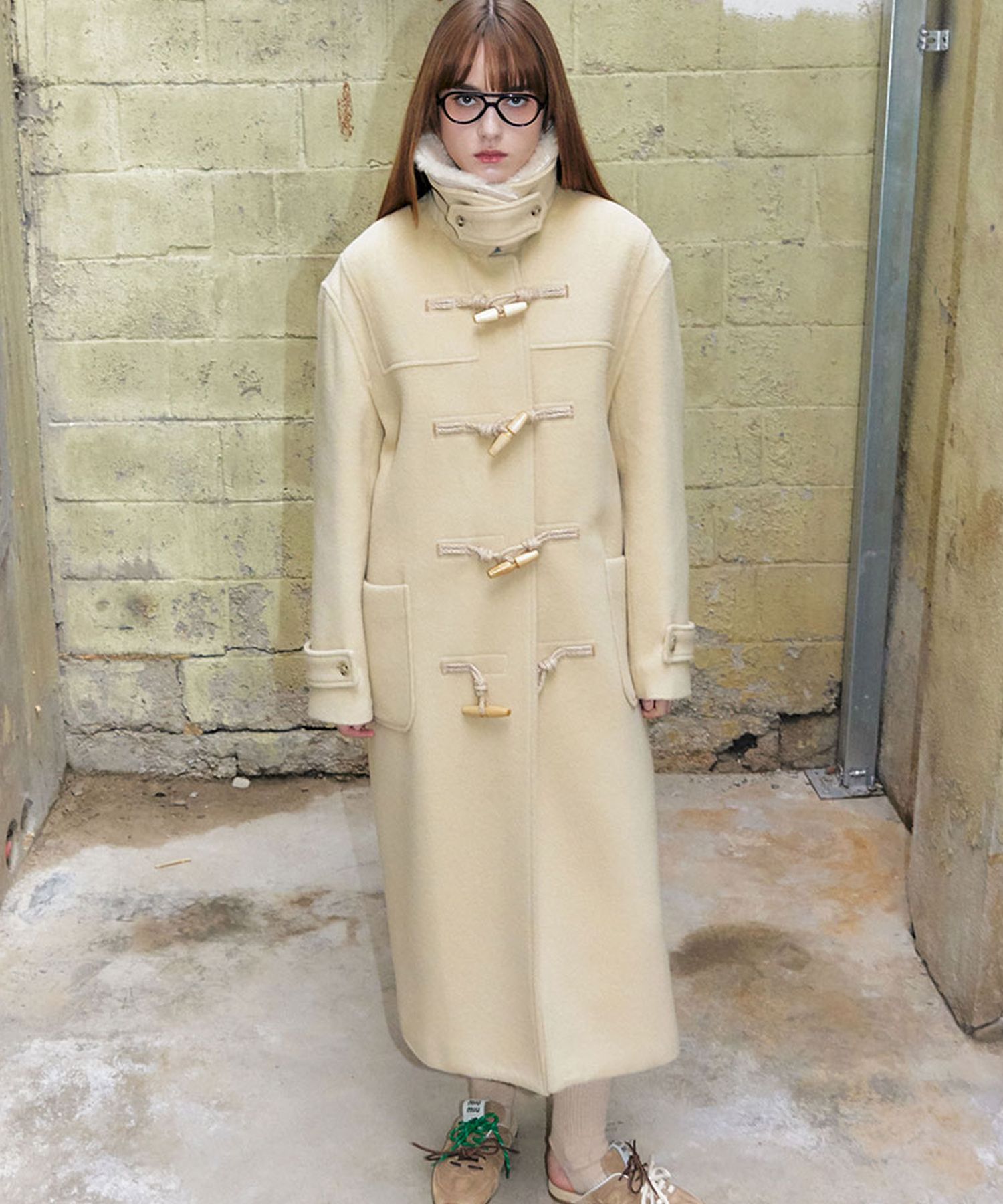 MUSINSA公式 | MARRON EDITION 24 Winter_ Egg Duffle Coat [Ecru 
