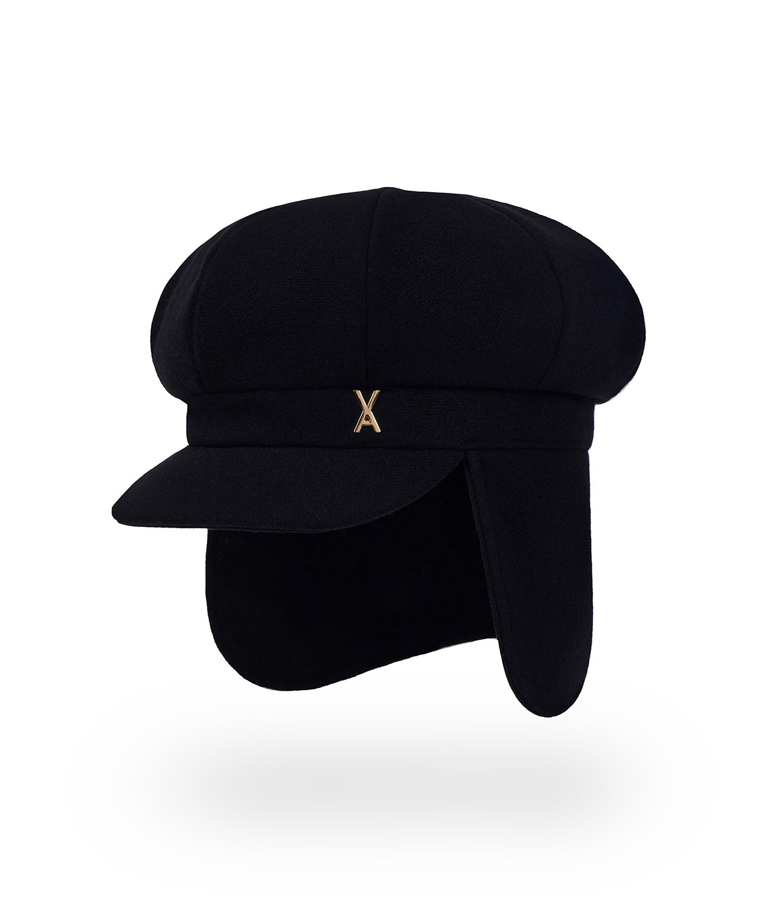 ◆VARZAR◆ Stud Logo Nylon Newsboy Ball Cap Black MUSINSA | VARZAR Studded Logo Nylon Newsboy Ball Cap Black