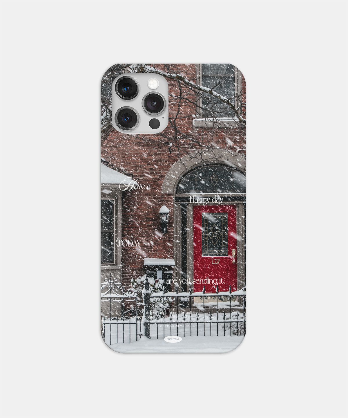 소유템(SOUTEM) Merry Snow Phone Case_Hard