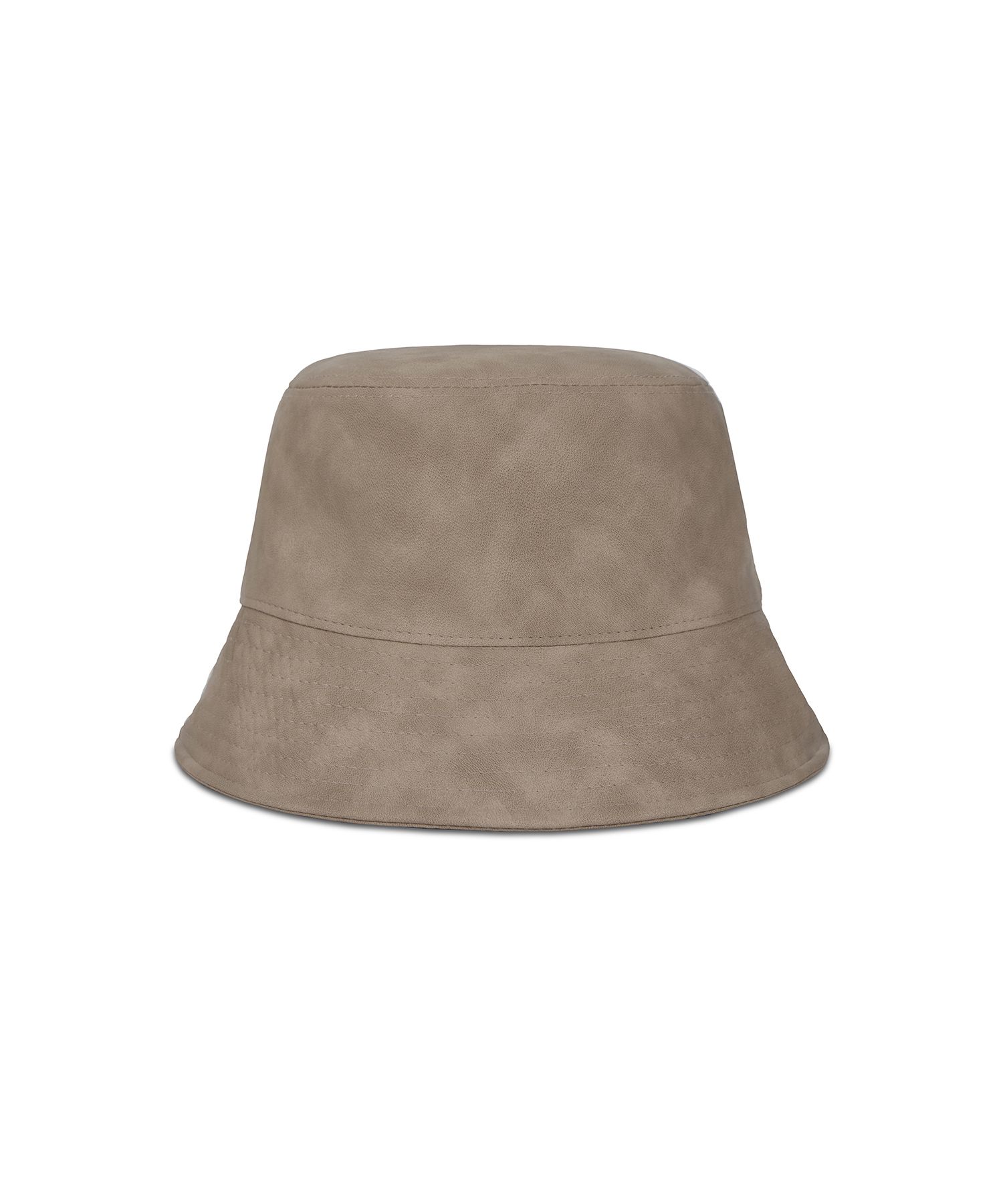 MUSINSA | VARZAR VA Stud Vegan Leather Bucket Hat Beige
