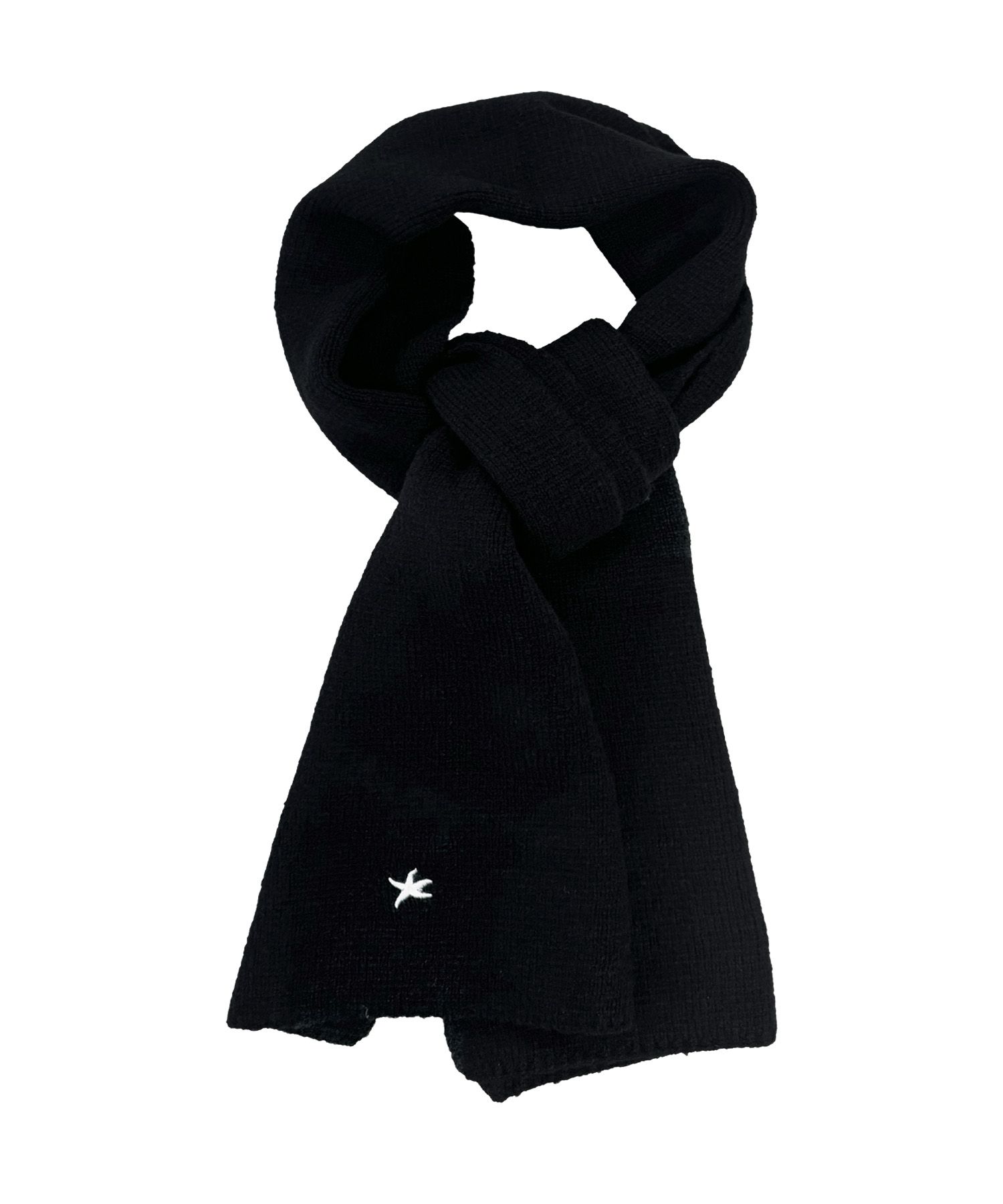 MUSINSA | THE COLDEST MOMENT TCM mini logo plain muffler (black)