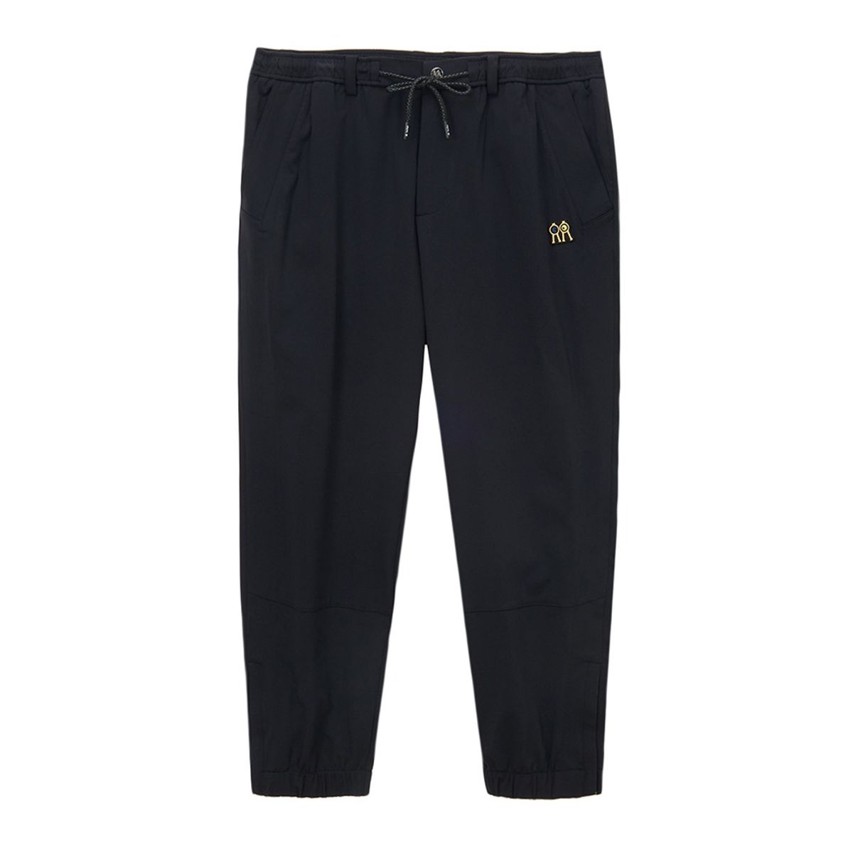 롤링롤라이(ROLLINGROLLEYE) 롤롤 슬라이드 팬츠 블랙 옐로로고 Roll Roll Slide Pants Yellow Logo