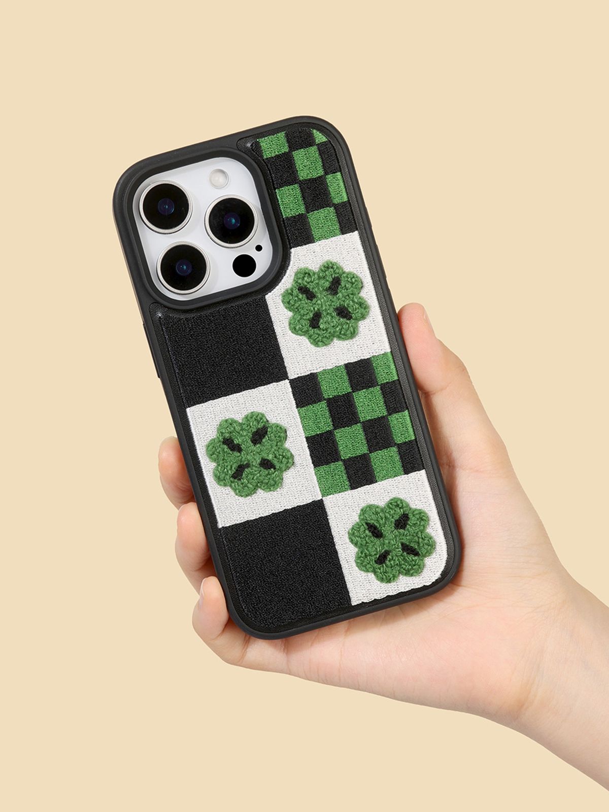 디자인스킨(DESIGNSKIN) 아이폰 뉴 부클 자수 케이스