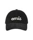 APPLIQUE CORDUROY BALL CAP-BLACK